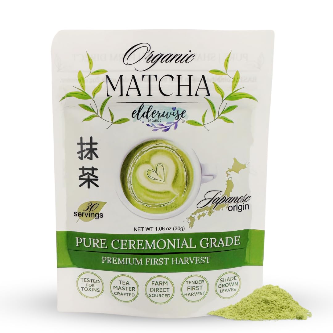 Elderwise Organics Matcha - Green Tea Powder -1.06 oz