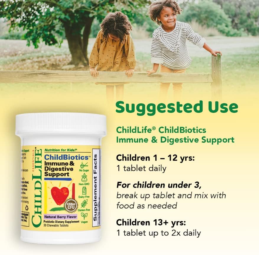 CHILDLIFE ESSENTIALS ChildBiotics Immune & Digestive Support   30 Tablets