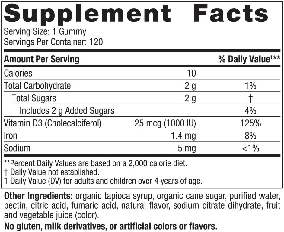 Nordic Naturals Vitamin D3 Gummies, Wild Berry 120 Gummies