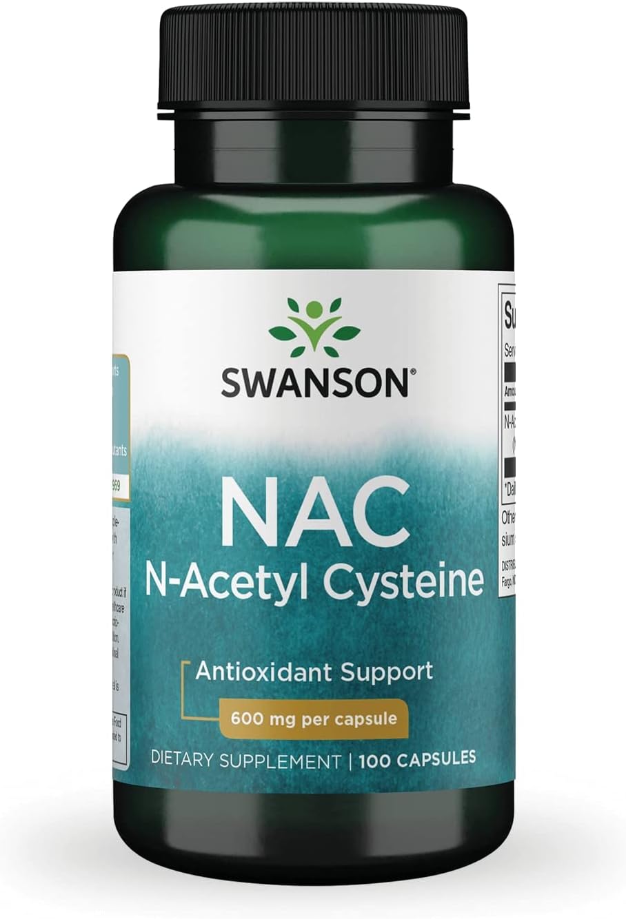 Swanson NAC - N-Acetyl Cysteine - Supplement 100 Capsules