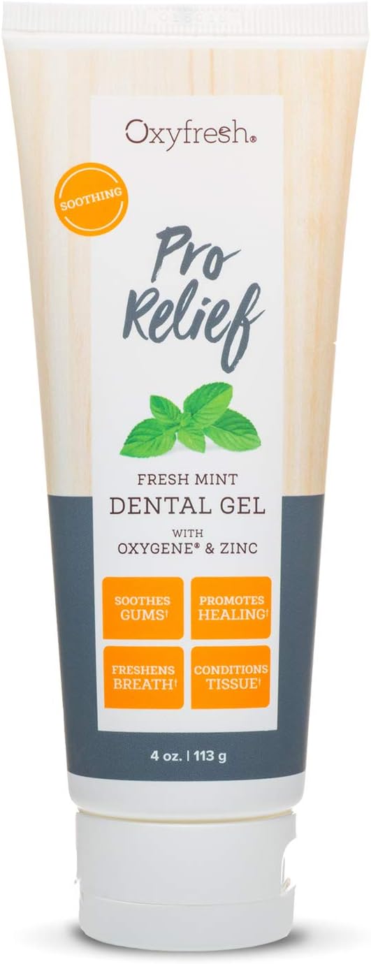 Oxyfresh Premium Pro Relief Dental Gel with Zinc –4 oz.