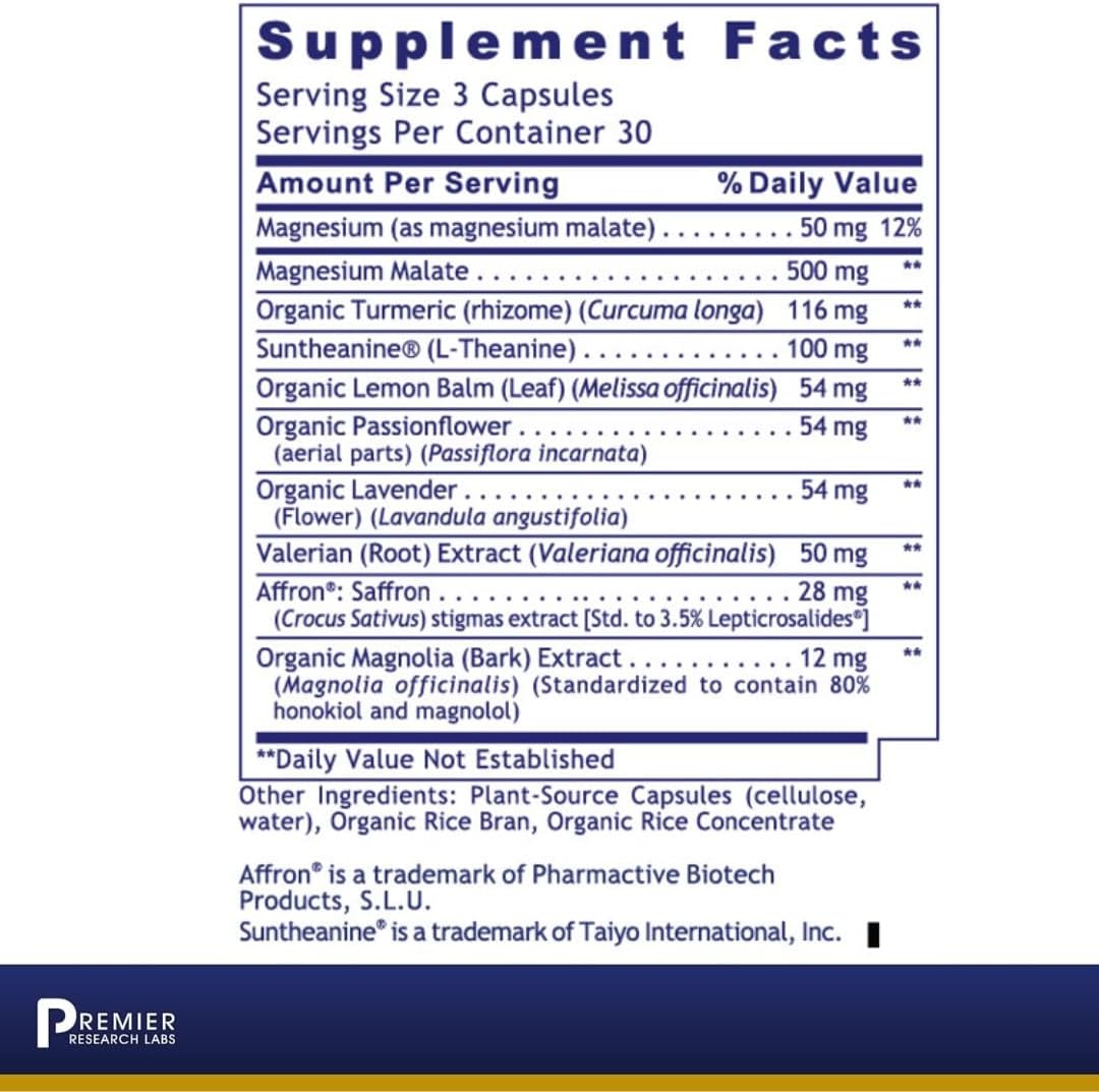 Premier Research Labs Tranquinol  Natural Sleep Aid Supplement - 90 capsules