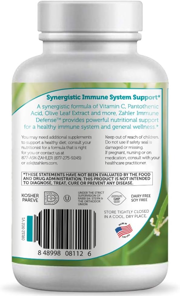 Zahler Immune Defense, Immune System Support,  120 Capsules