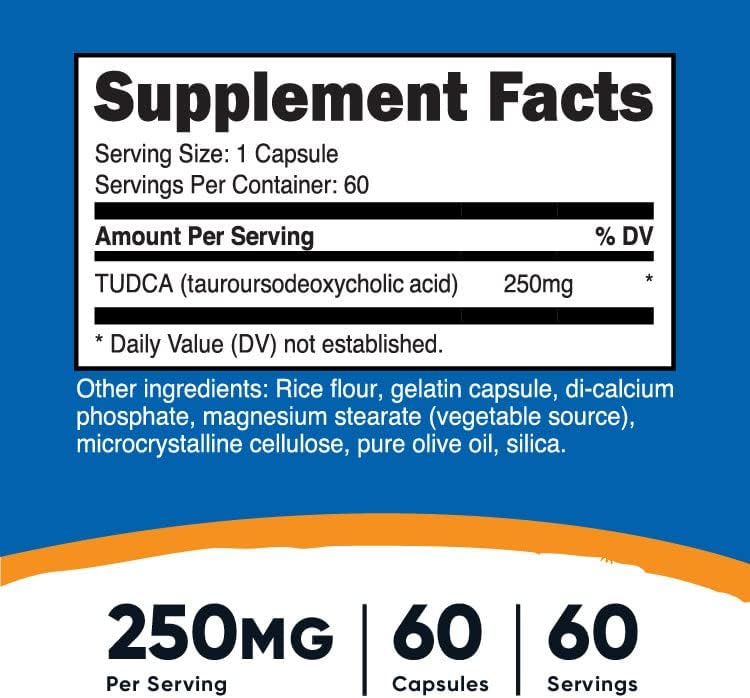 Nutricost Tudca 250mg, 60 Capsules