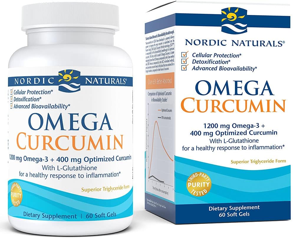 Nordic Naturals Omega Curcumin, Lemon - 60 Soft Gels