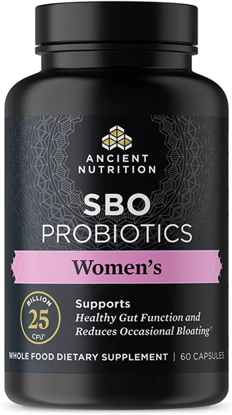 Probiotics for Women by Ancient Nutrition, SBO Probiotics Women's 60 Count