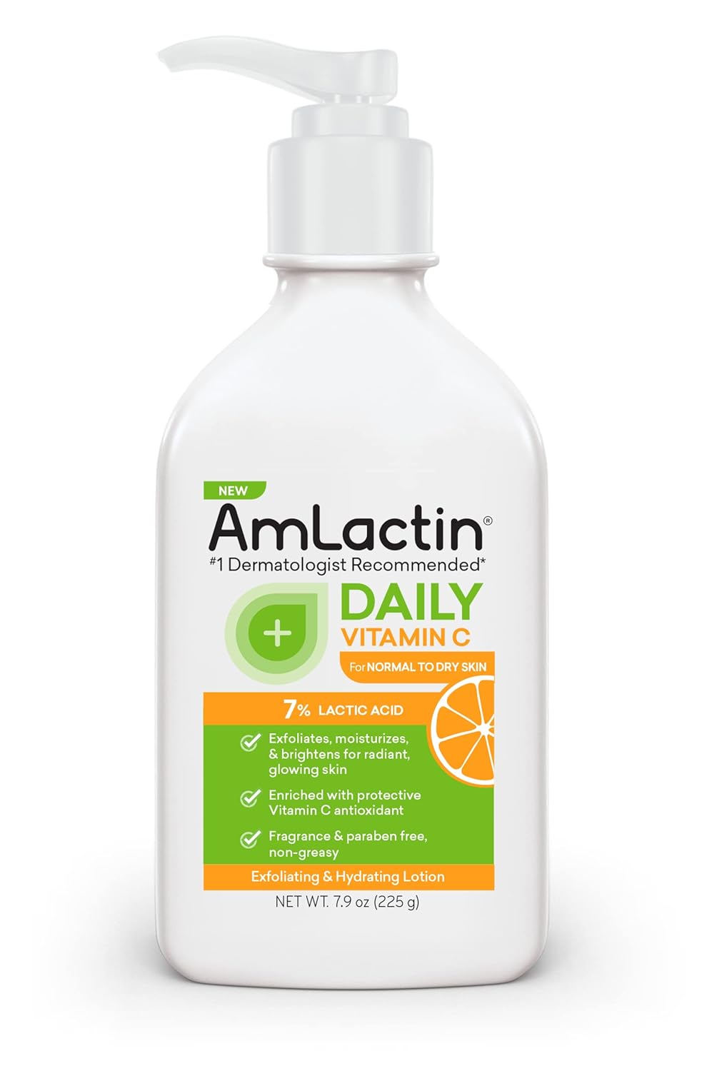 AmLactin Daily Vitamin C Lotion - 7.9 oz Body Lotion with 7% Lactic Acid