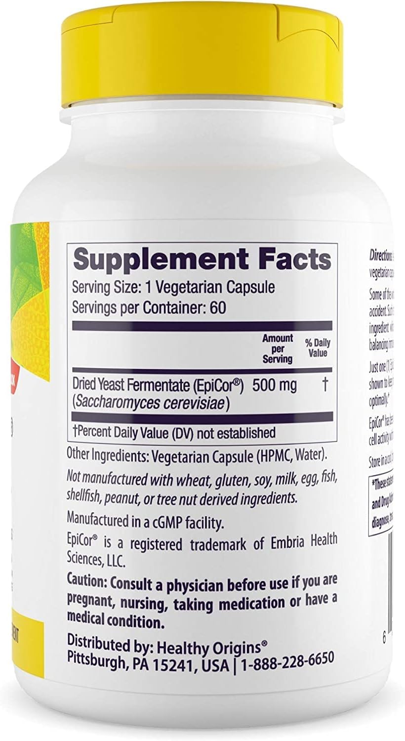 Healthy Origins EpiCor - Plant-Based Immune Support 60 Capsules