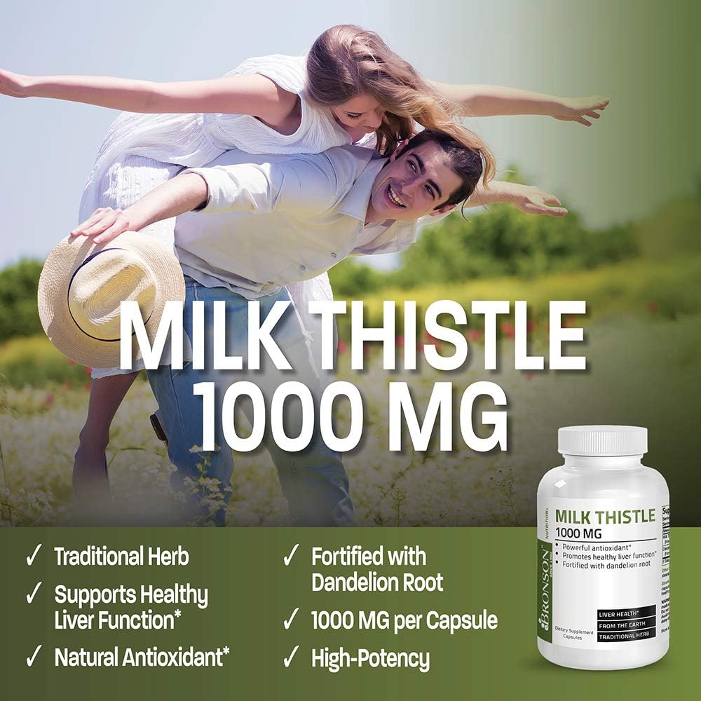 Bronson Milk Thistle Root Liver Health Support 250 Capsules