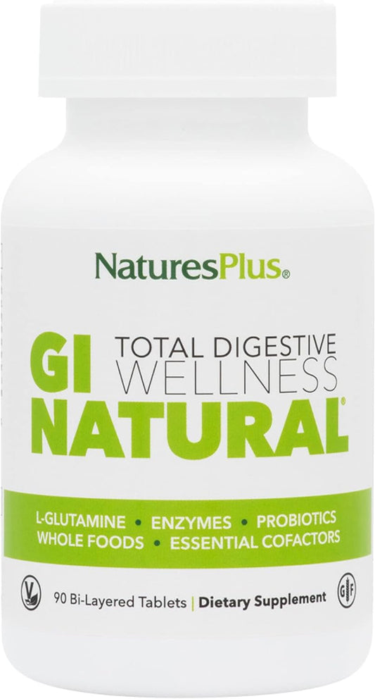 NaturesPlus GI Natural Total Digestive Wellness - 90 Vegetarian Tablets