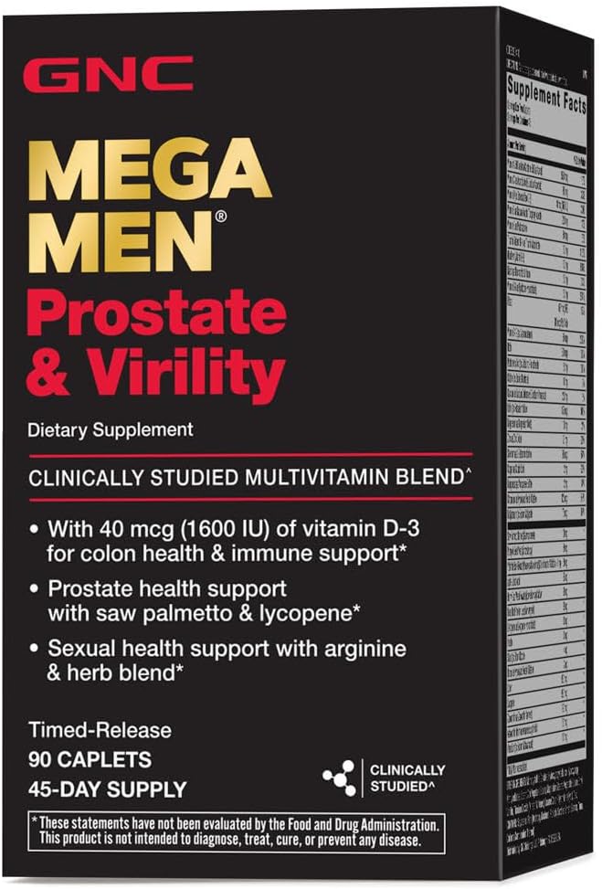 GNC Mega Men Prostate and Virility 90 Caplets