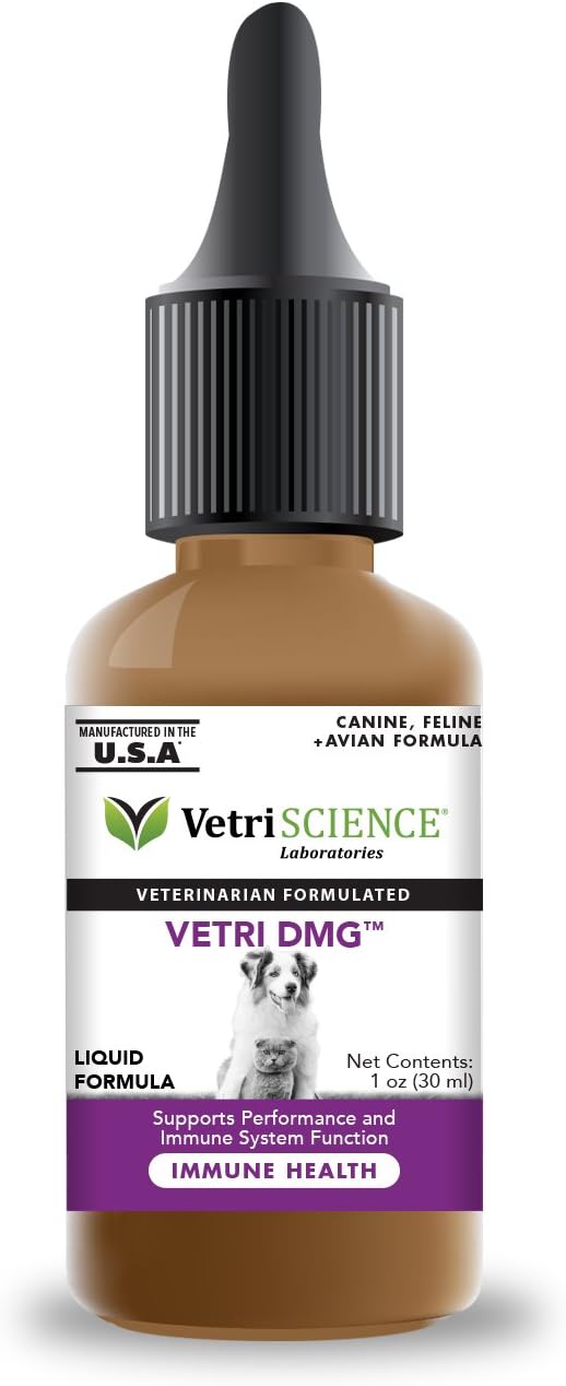 VETRISCIENCE Vetri DMG Liquid, 30mL Dropper - Watery Eyes, and Performance for Dogs and Cats