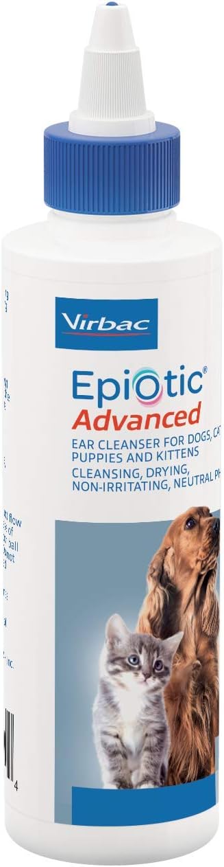 Virbac Epi-Otic Advanced Ear Cleanser For Dogs and Cats 4 FL oz