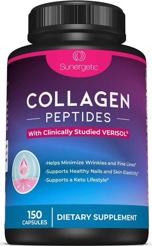 Sunergetic Premium Collagen Peptides - 150 Capsules