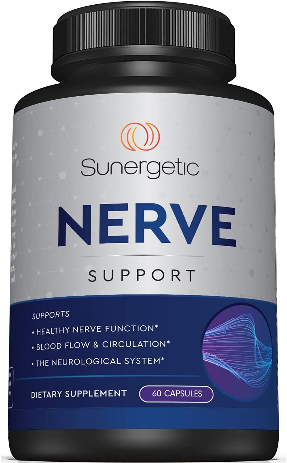 Premium Nerve Support Supplement – with Alpha Lipoic Acid (ALA) 600 mg, 60 Capsules