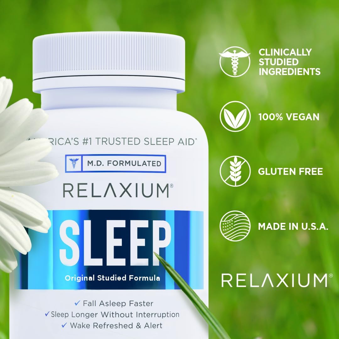 Relaxium Sleep Aid, 30-Day Supply, Non-Habit Forming, Dietary Supplement