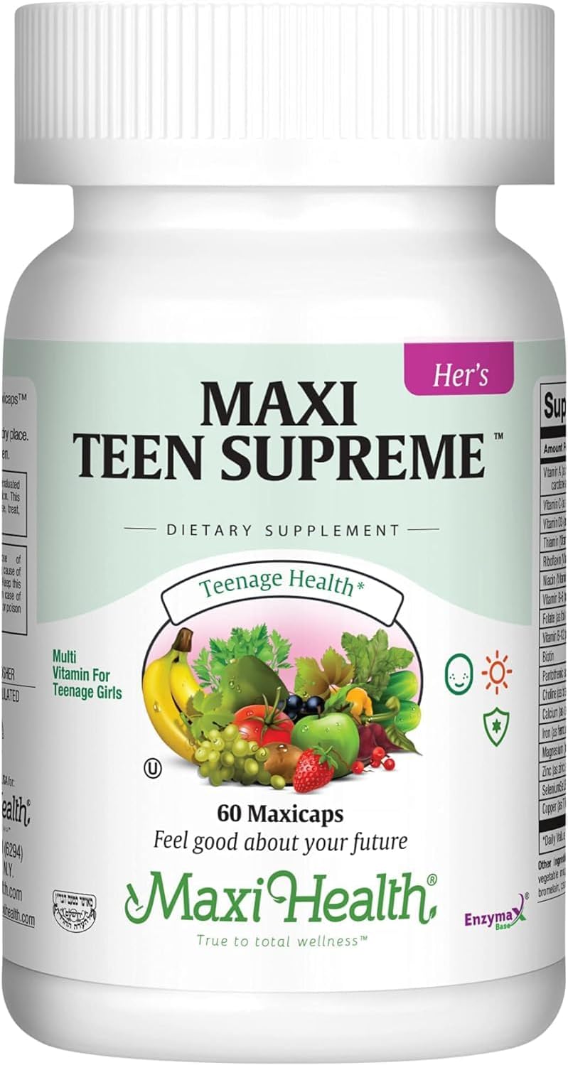 Maxi Health Teen Supreme Hers Vitamins for Teen Girls - 60 capsules