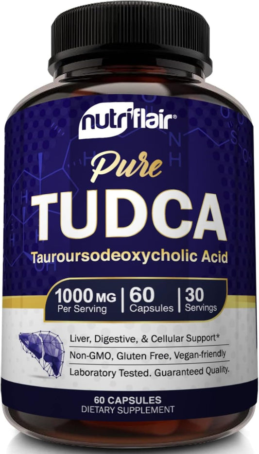 NutriFlair Pure TUDCA 1000mg -  60 Capsules