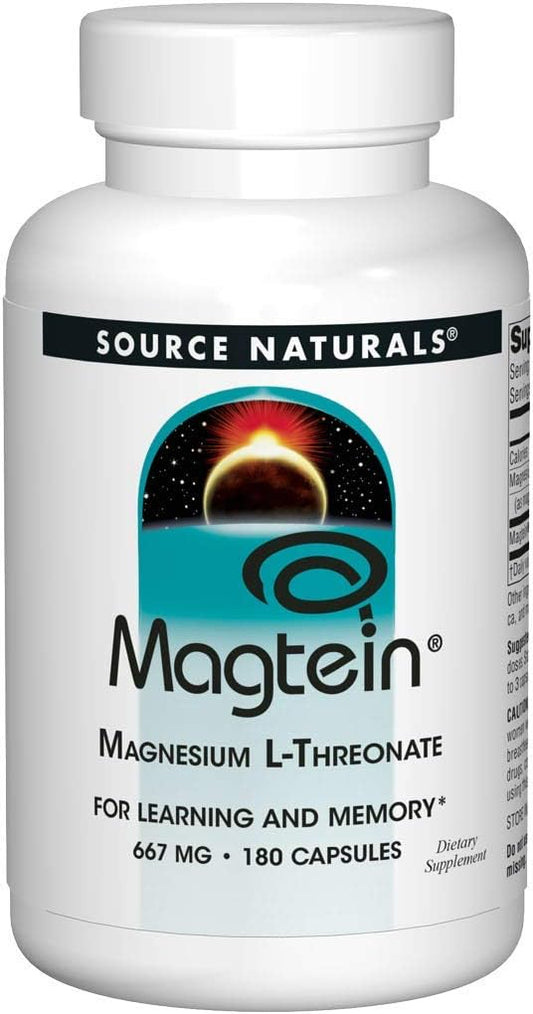 Source Naturals Magtein Magnesium L-Threonate 180 Capsules