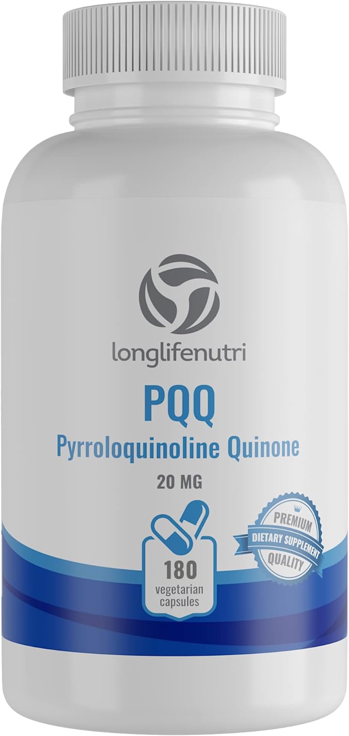 LongLifeNutri High Purity PQQ Supplement - 180 Capsules