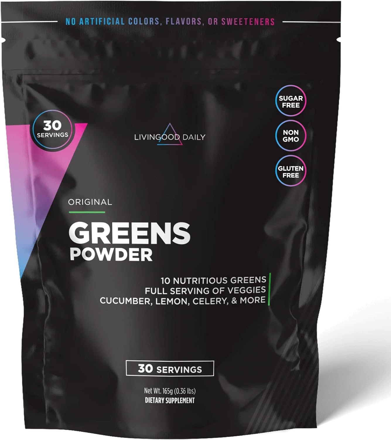 Livingood Daily Greens Powder, 30 Servings