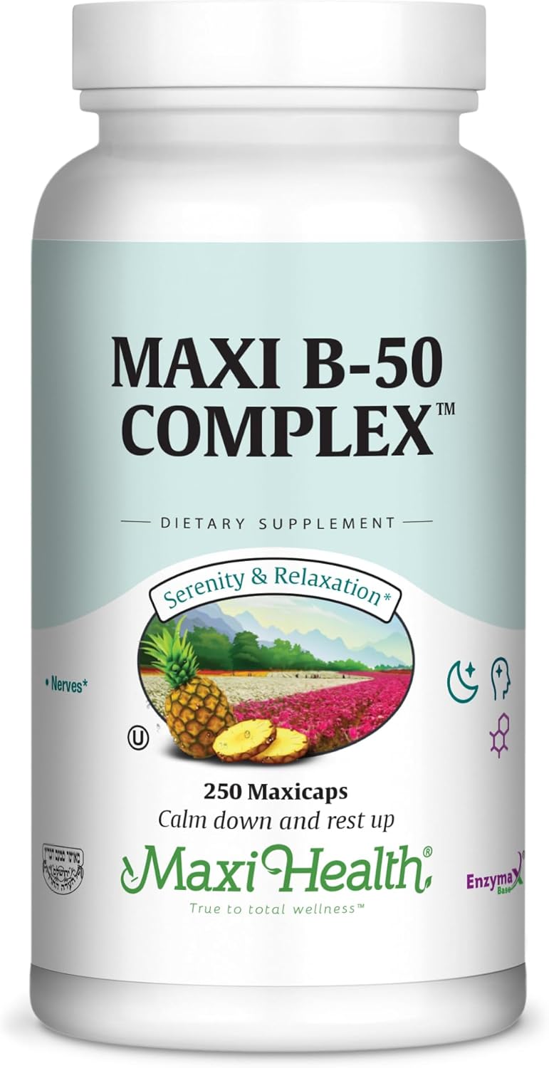 Maxi-Health Vitamin B-50 Complex -250 Capsules