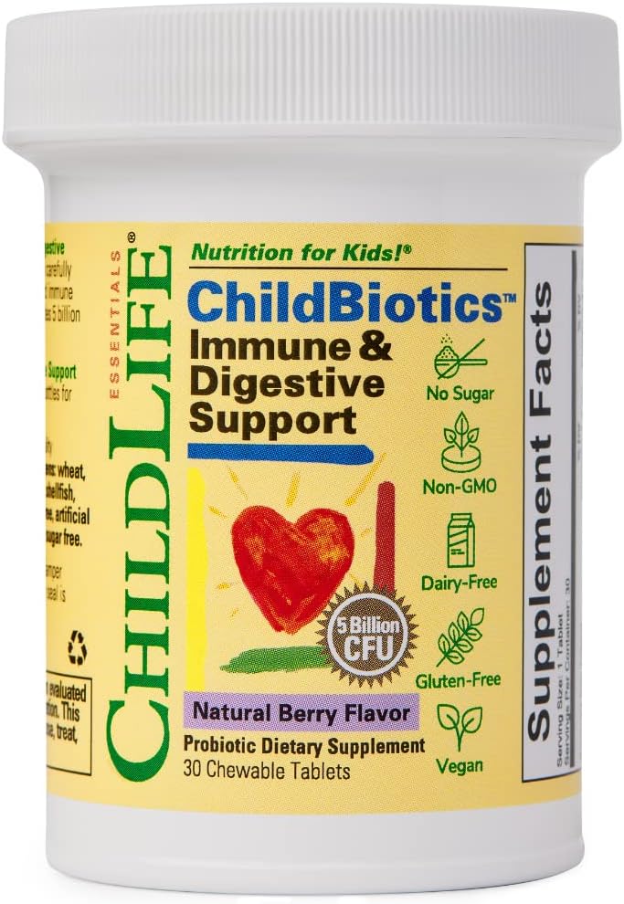 CHILDLIFE ESSENTIALS ChildBiotics Immune & Digestive Support   30 Tablets