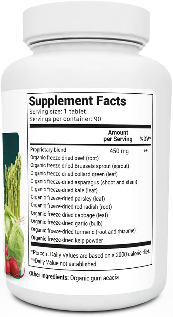 Dr. Berg's Greens Superfood Cruciferous Vegetable 90  Tablets