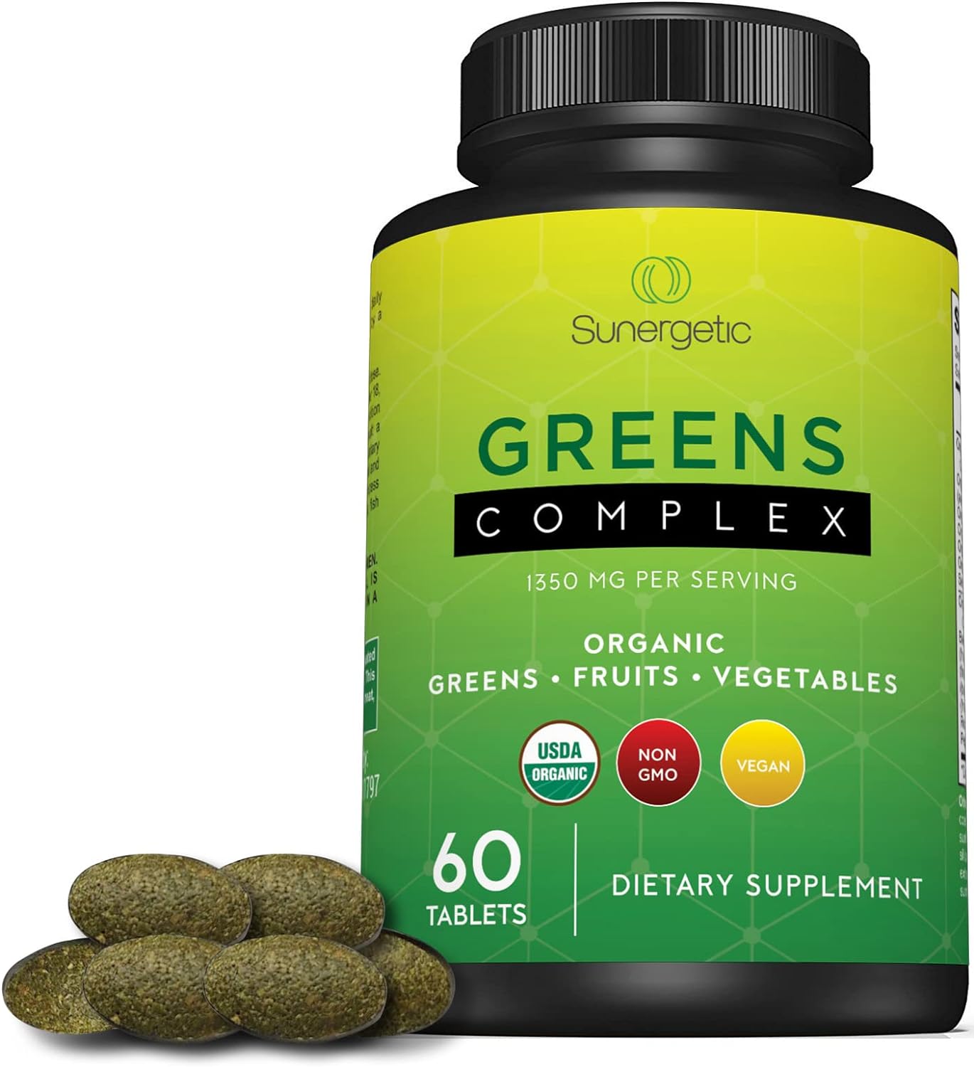 Premium USDA Organic Greens Superfood - 60 Tablets