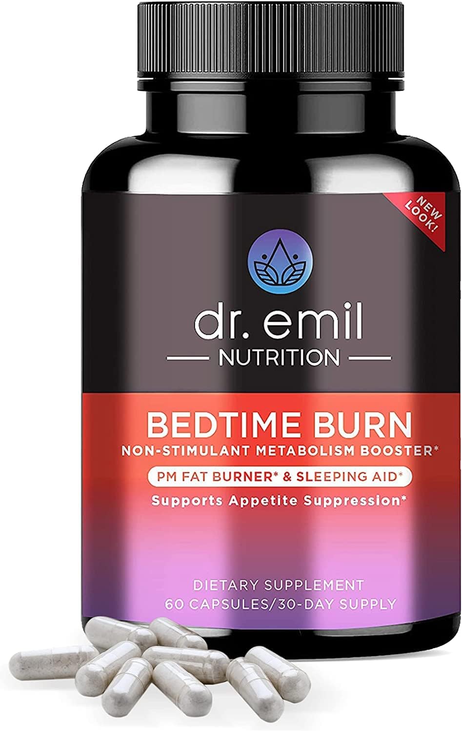 DR EMIL NUTRITION Bedtime Burn - PM Burner & Sleep Aid - Stimulant-Free - 30 Day Supply