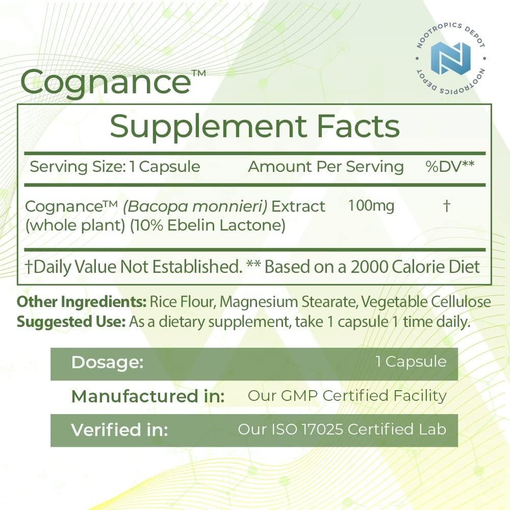 Cognance Enhanced Bacopa 60 Capsules