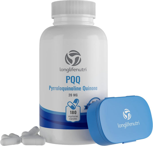 LongLifeNutri High Purity PQQ Supplement - 180 Capsules