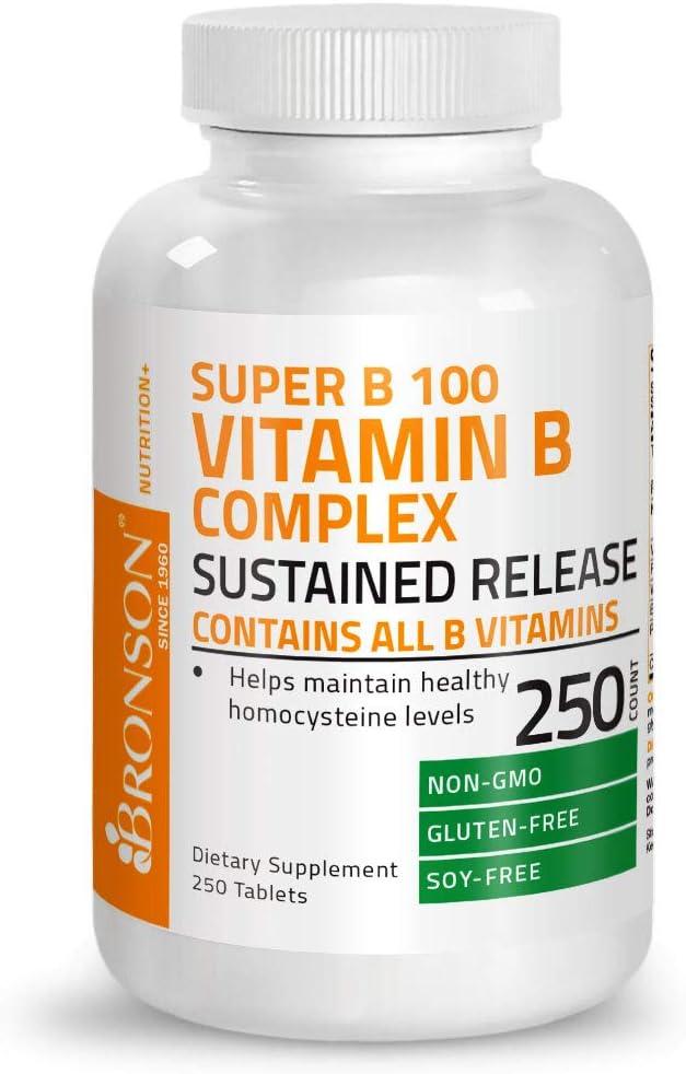 Bronson Vitamin B 100 Complex High Potency Sustained Release