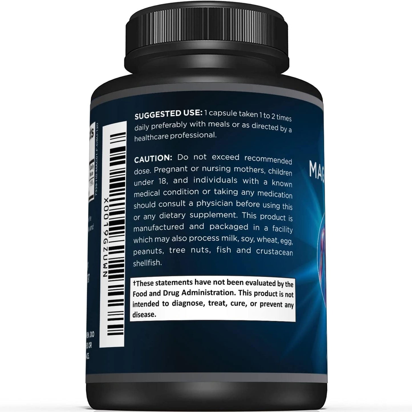 Premium Magnesium Citrate Capsules –120 Capsules