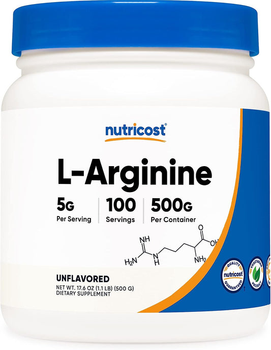 Nutricost L-Arginine Powder 500 Grams