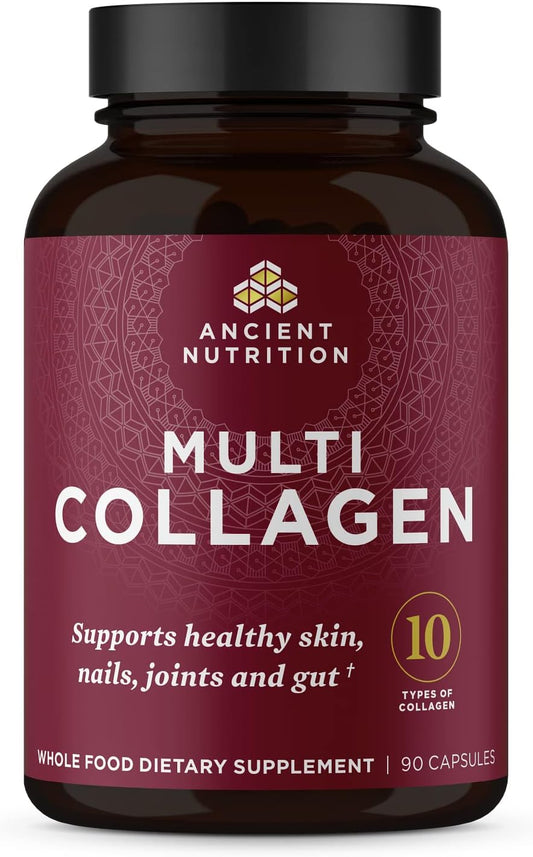 Ancient Nutrition Collagen Pills Peptides Powder Supplement, 90 count