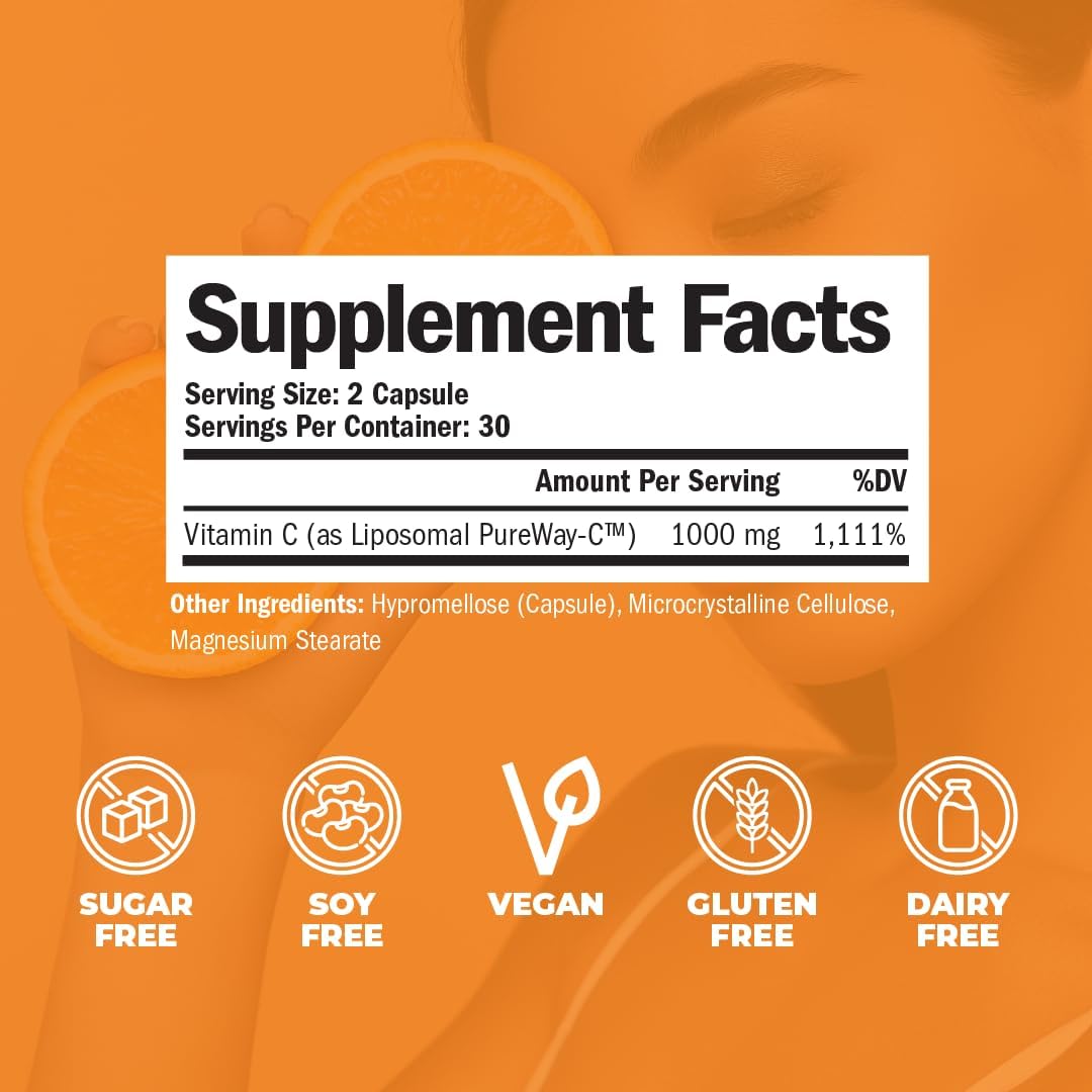 Liposomal Vitamin C 1000mg 60  Capsules