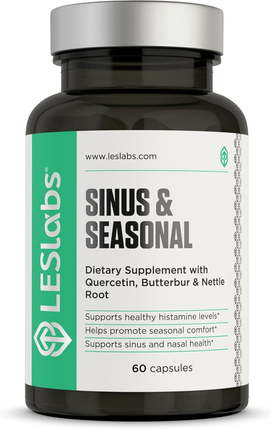 LES Labs Sinus & Seasonal – Sinus Relief, Nasal Health,60 Capsules