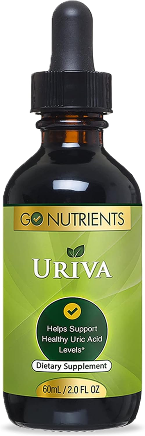 Go Nutrients Uriva Advanced Uric Acid Flush Cleanse with Tart Cherry Extract,2.0 oz.