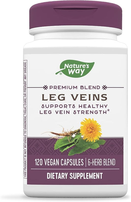 Nature's Way Premium Blend Leg Veins ,120 Vegan Capsules