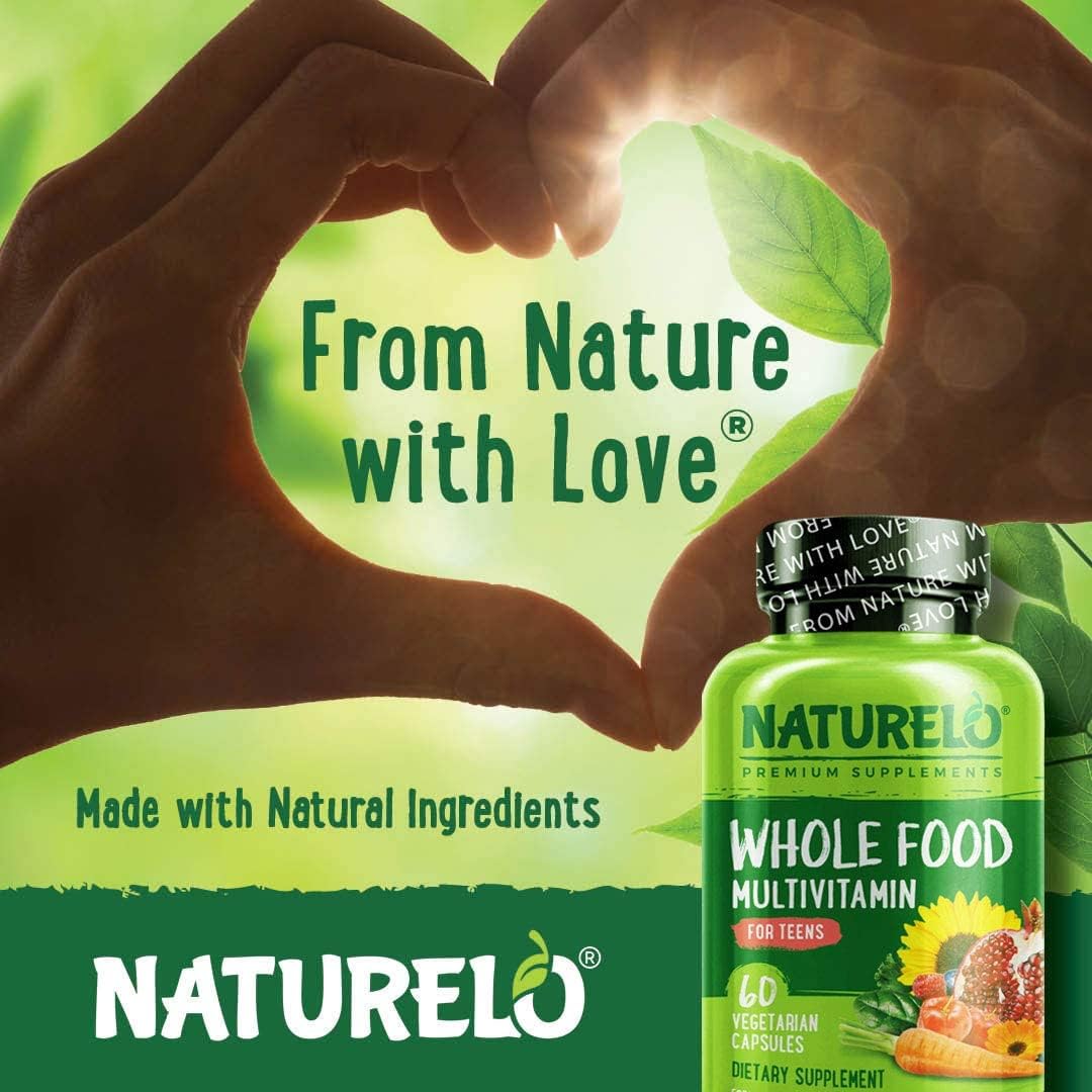 NATURELO Whole Food Multivitamin for Teens - 60 capsules