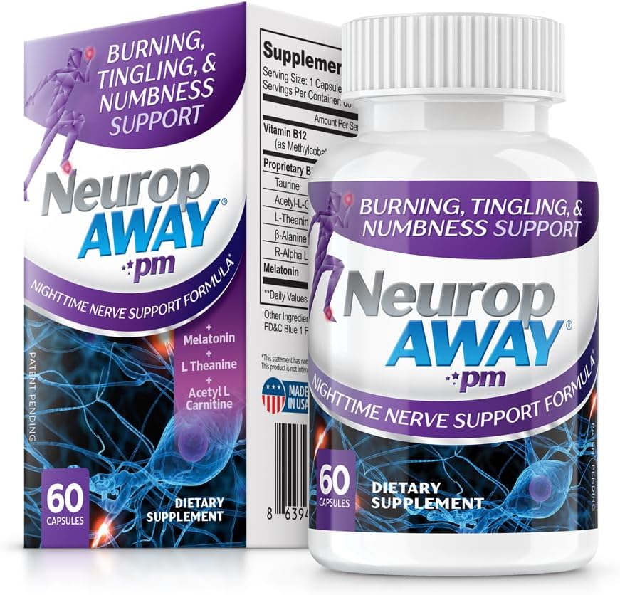 NeuropAWAY Nerve Support PM  60 Capsules