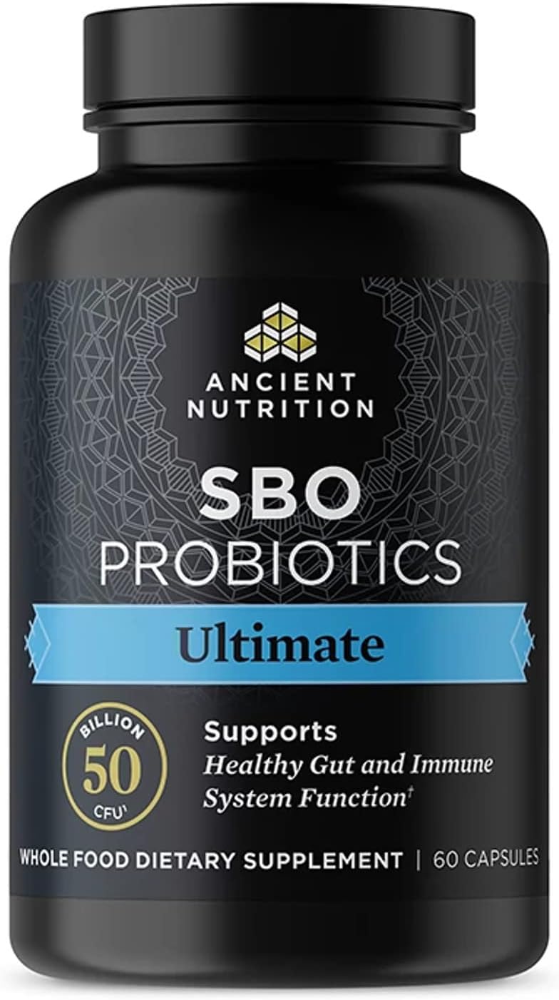 Probiotics by Ancient Nutrition, SBO Probiotics Ultimate 50 Billion 60 count