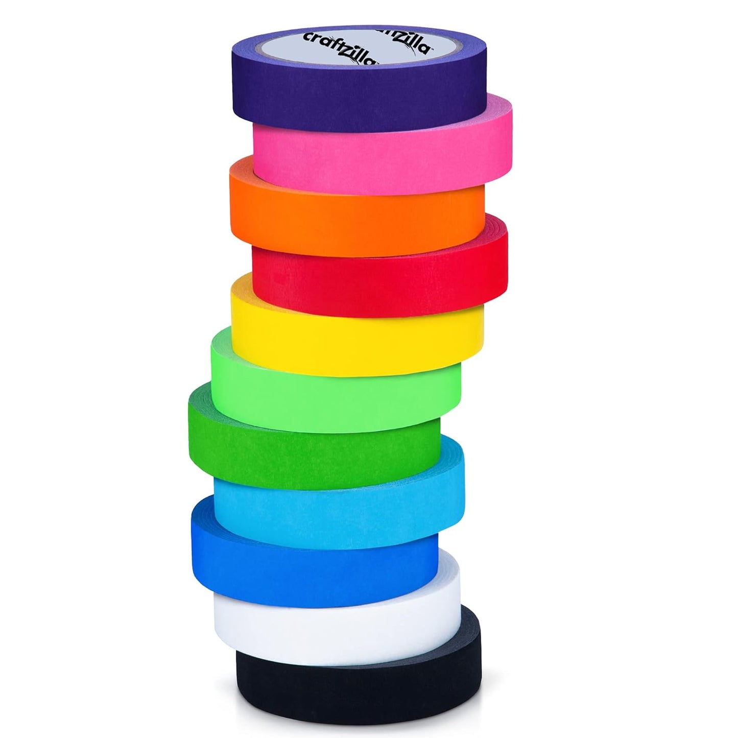 Craftzilla Colored Masking Tape – 11 Roll Multi Pack