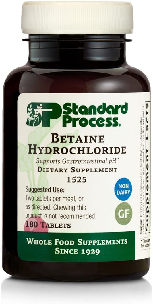 Standard Process Betaine Hydrochloride -180 Tablets