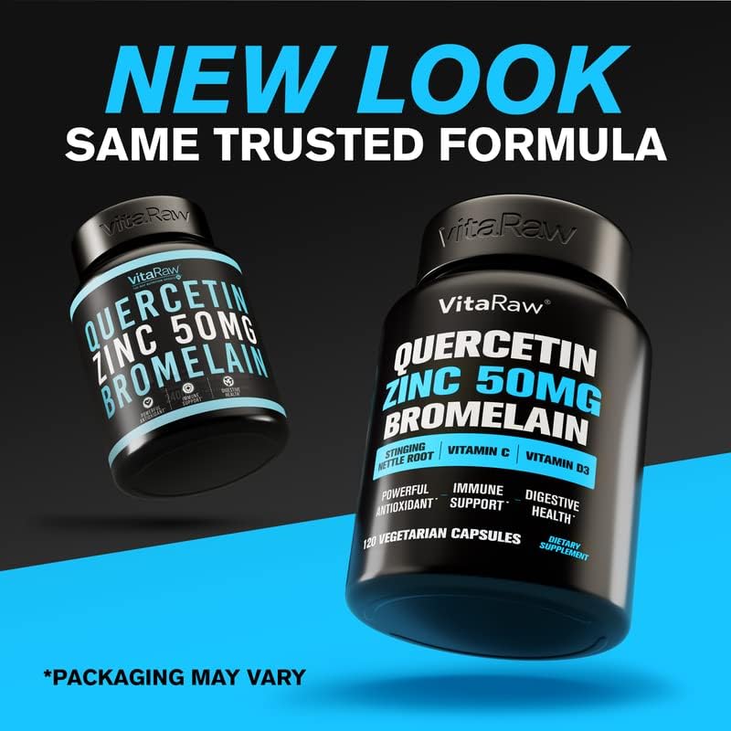 Quercetin with Bromelain 500mg - 120 Capsules