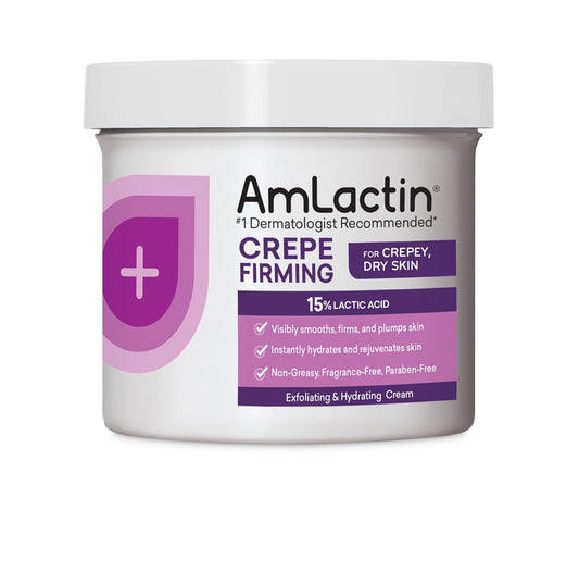 AmLactin Crepe Firming Cream - 12 oz Body Cream with 15% Lactic Acid