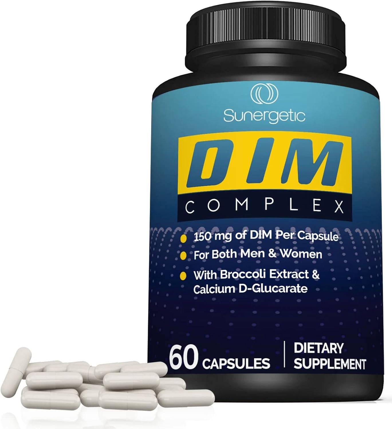 Sunergetic Premium DIM Supplement– 150mg 60 capsules