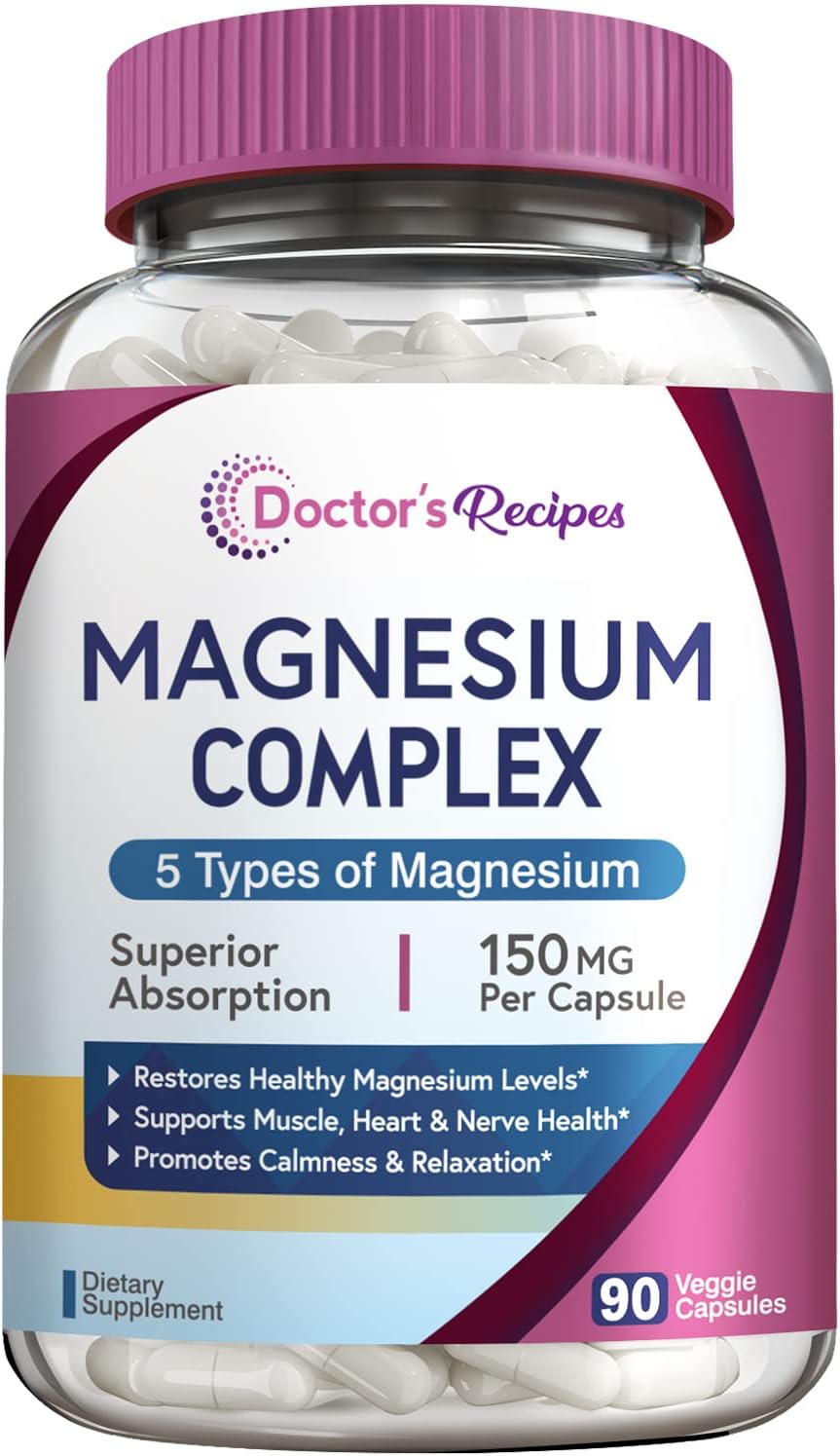 Doctor's Recipes Magnesium Complex,Magnesium Glycinate, 90 capsules