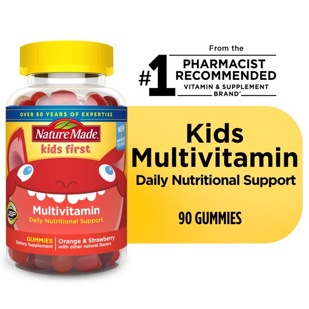 Nature Made Kids First Multivitamin Gummies, Kids Vitamins and Minerals, 70 Count